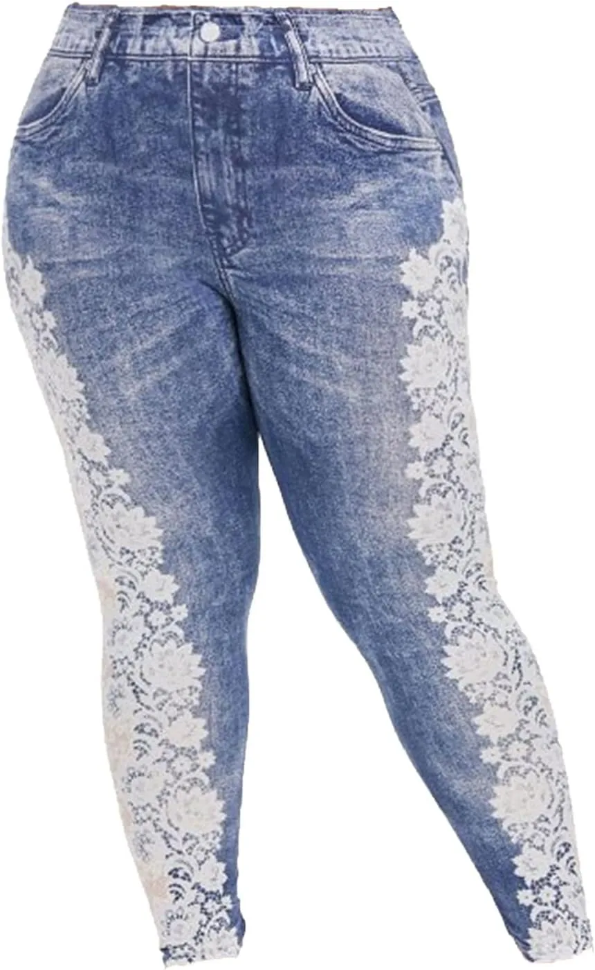 Женские брюки Casual с кружевным принтом под деним DGHM-JLMY
Женские брюки Casual с кружевным принтом под деним DGHM-JLMY