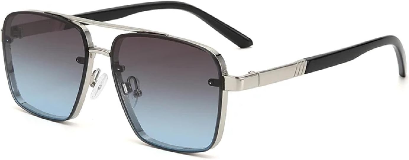 Солнцезащитные очки с защитой UV400 | Двойная перемычка, металлическая оправа, градиентные линзы | Для женщин и мужчин, для занятий спортом на открытом воздухе и вождения DSVIGF, Bls3621-c7
Солнцезащитные очки с защитой UV400 | Двойная перемычка, металлическая оправа, градиентные линзы | Для женщин и мужчин, для занятий спортом на открытом воздухе и вождения DSVIGF, Bls3621-c7