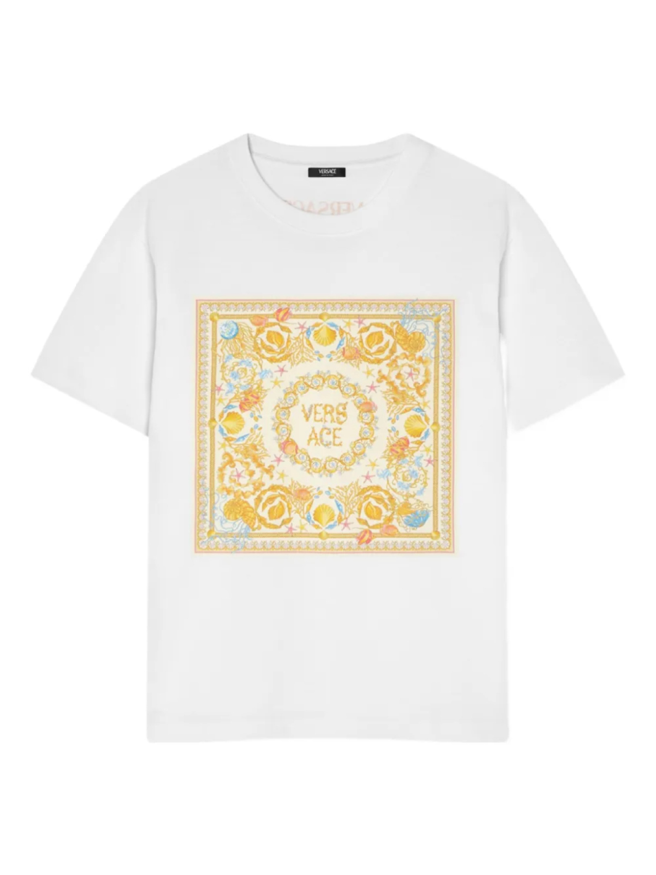 Versace футболка с графичным принтом, белый
Versace футболка с графичным принтом, белый