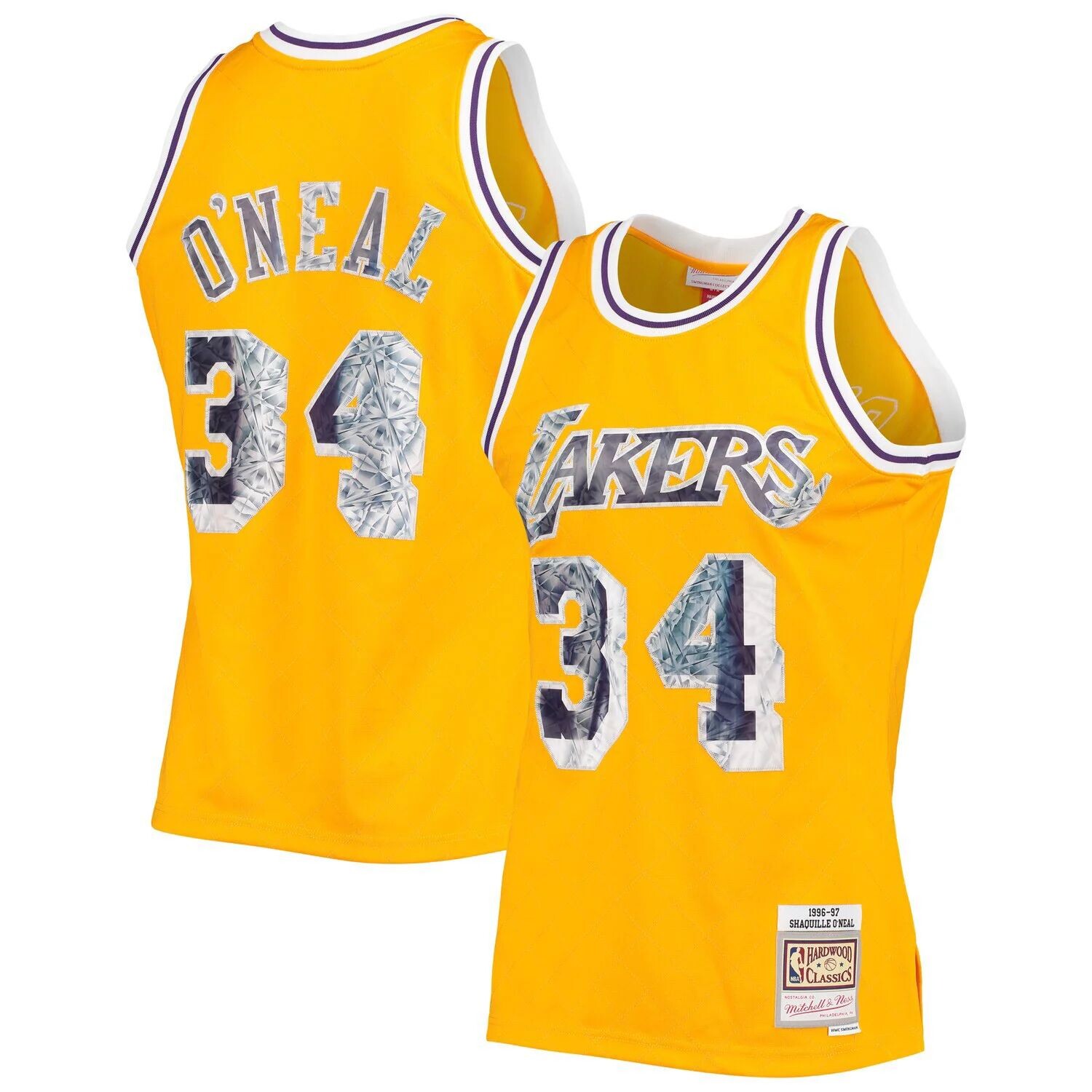 Мужская майка Mitchell & Ness Shaquille O'Neal Gold Los Angeles Lakers 1996-97 Hardwood Classics в честь 75-летия Diamond Swingman
Мужская майка Mitchell & Ness Shaquille O'Neal Gold Los Angeles Lakers 1996-97 Hardwood Classics в честь 75-летия Diamond Swingman