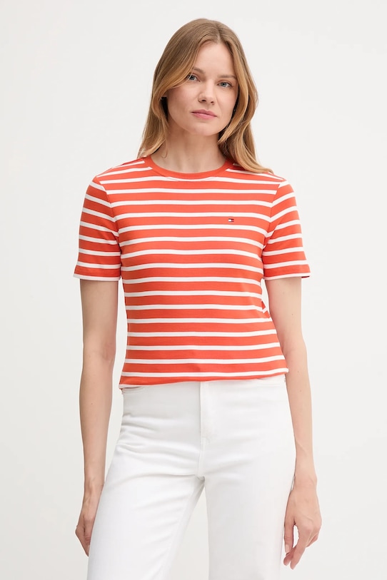 Хлопковая футболка Tommy Hilfiger, оранжевый
Хлопковая футболка Tommy Hilfiger, оранжевый