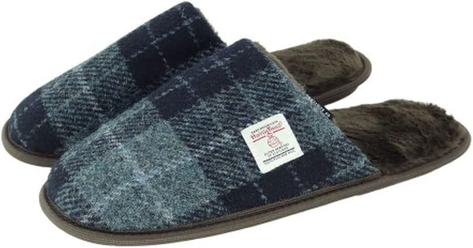 Тапочки Glen Appin Harris Tweed в серо-черную клетку- подарок для мужчин, initial
Тапочки Glen Appin Harris Tweed в серо-черную клетку- подарок для мужчин, initial