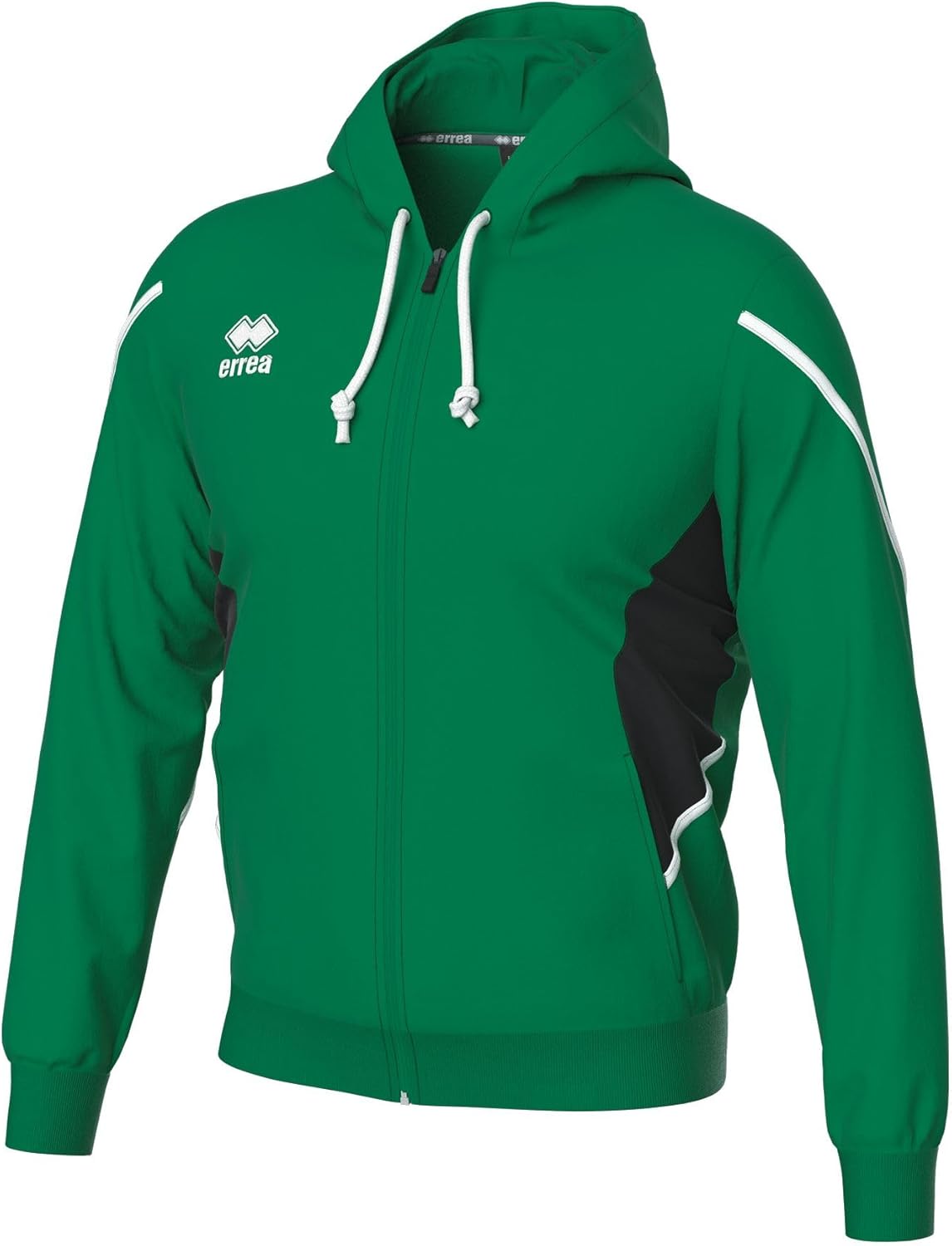 Худи Errea на молнии, унисекс, боковые карманы, стандартный крой, белый/черный/зеленый
Худи Errea на молнии, унисекс, боковые карманы, стандартный крой, белый/черный/зеленый