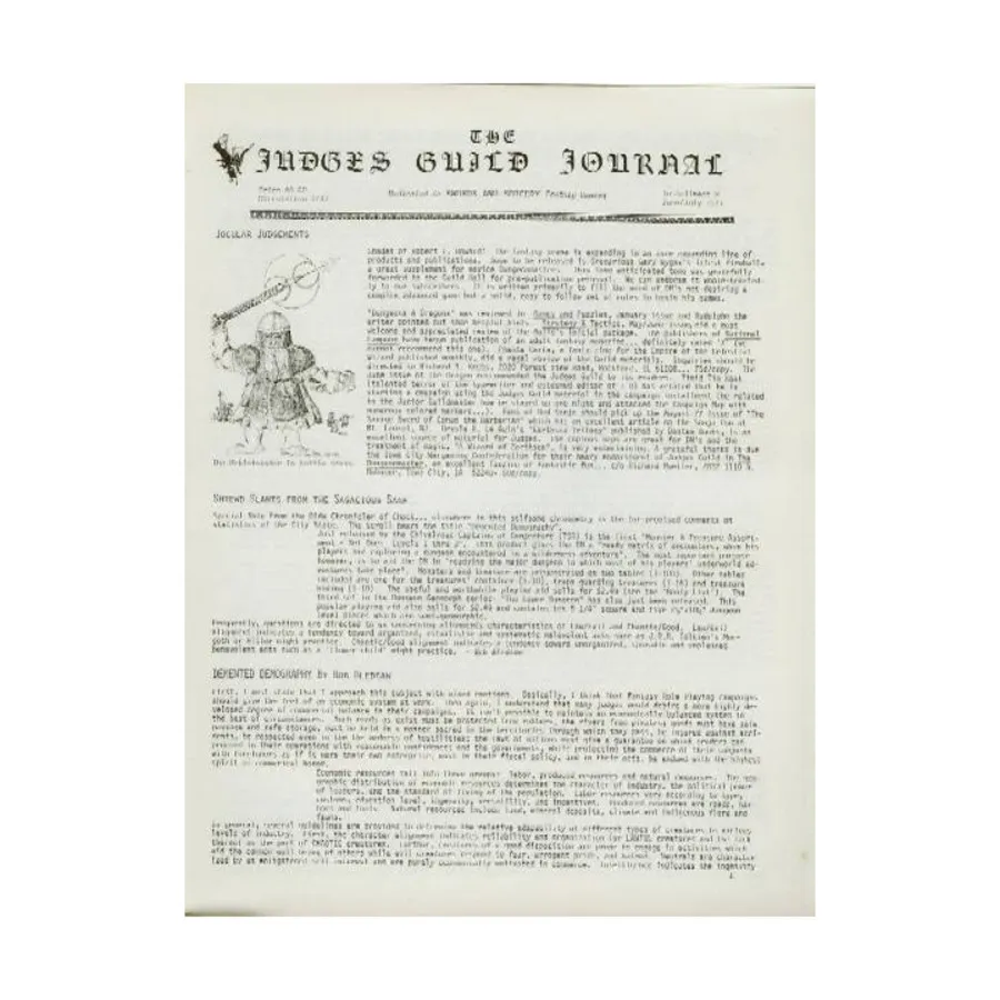 Журнал #4 "Installment M", Judges Guild Journal
Журнал #4 "Installment M", Judges Guild Journal