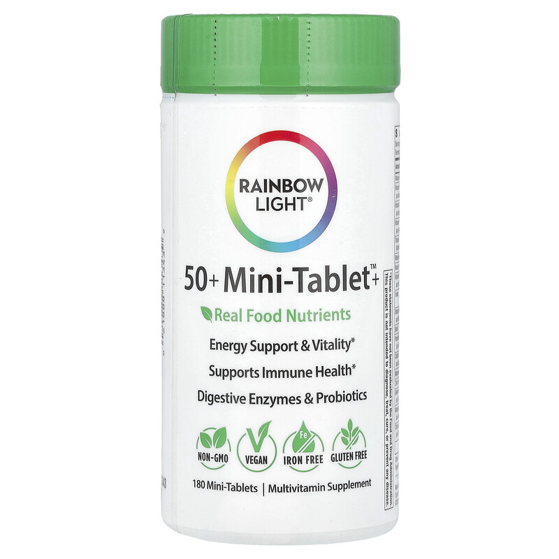 Rainbow Light, 50+ Mini-Tablet +, 180 мини-таблеток
Rainbow Light, 50+ Mini-Tablet +, 180 мини-таблеток