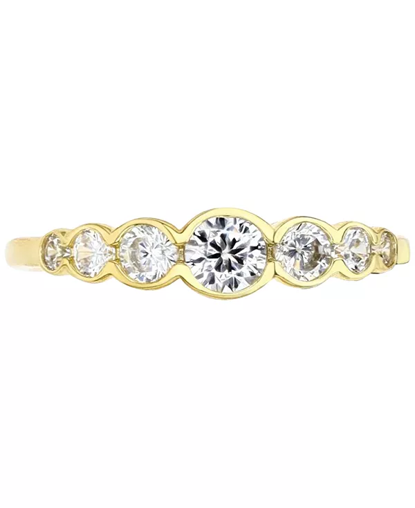 Кольцо с кубическим цирконием в оправе из стерлингового серебра с градуированной оправой Macy'S, gold
Кольцо с кубическим цирконием в оправе из стерлингового серебра с градуированной оправой Macy'S, gold