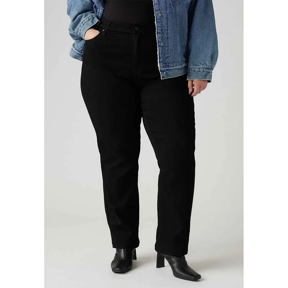 Джинсы Levi's 724 PL Straight high waist, черный
Джинсы Levi's 724 PL Straight high waist, черный