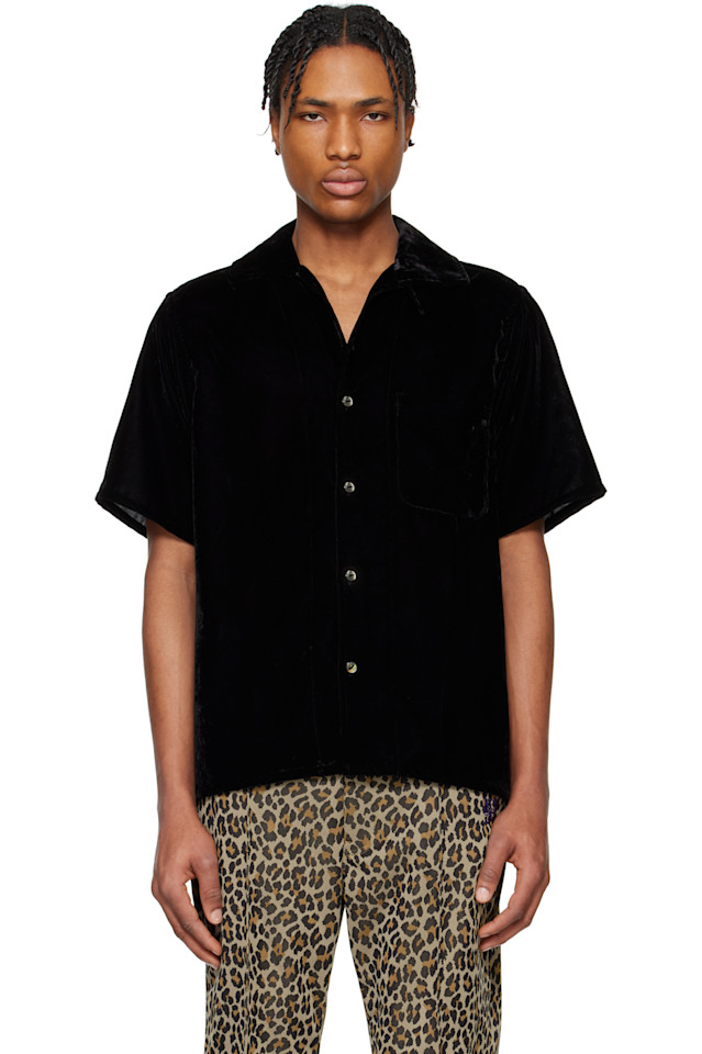 Рубашка с итальянским воротником Needles, черный
Рубашка с итальянским воротником Needles, черный