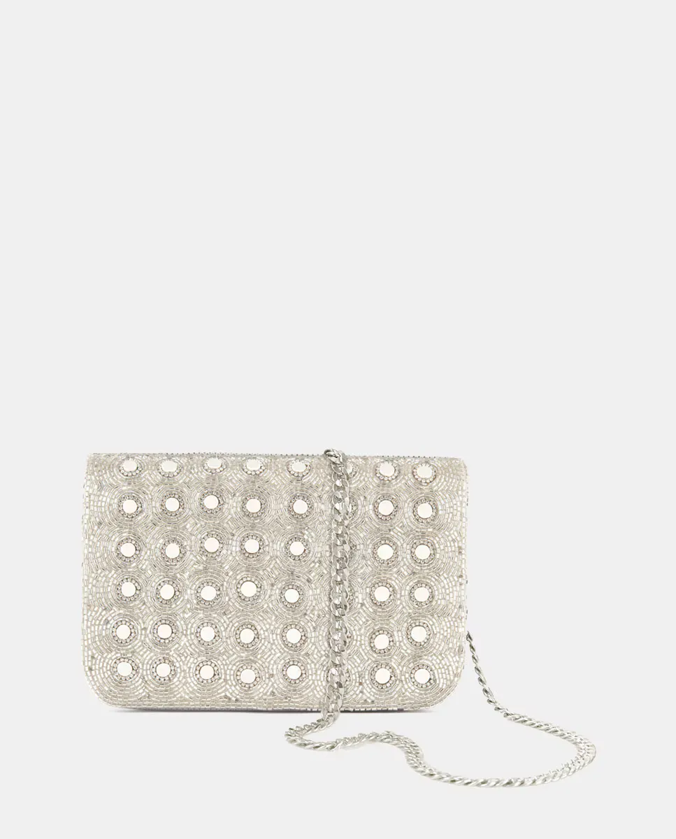 Серебряный клатч на латунной цепочке Deepa Gurnani, серебряный
Серебряный клатч на латунной цепочке Deepa Gurnani, серебряный