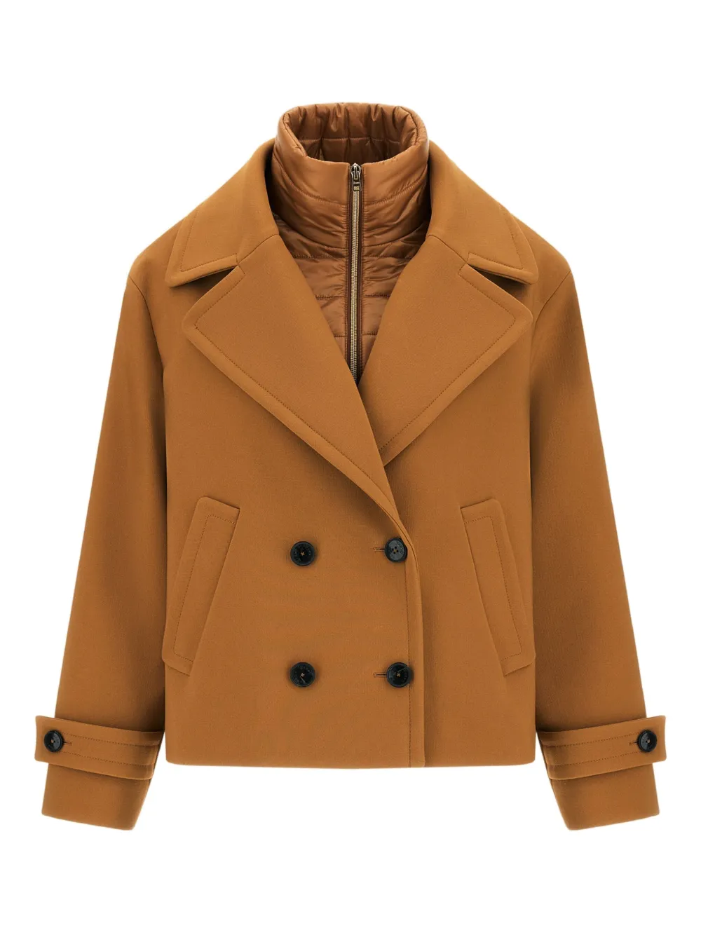 Укороченный двубортный пиджак Herno, нейтральный
Укороченный двубортный пиджак Herno, нейтральный