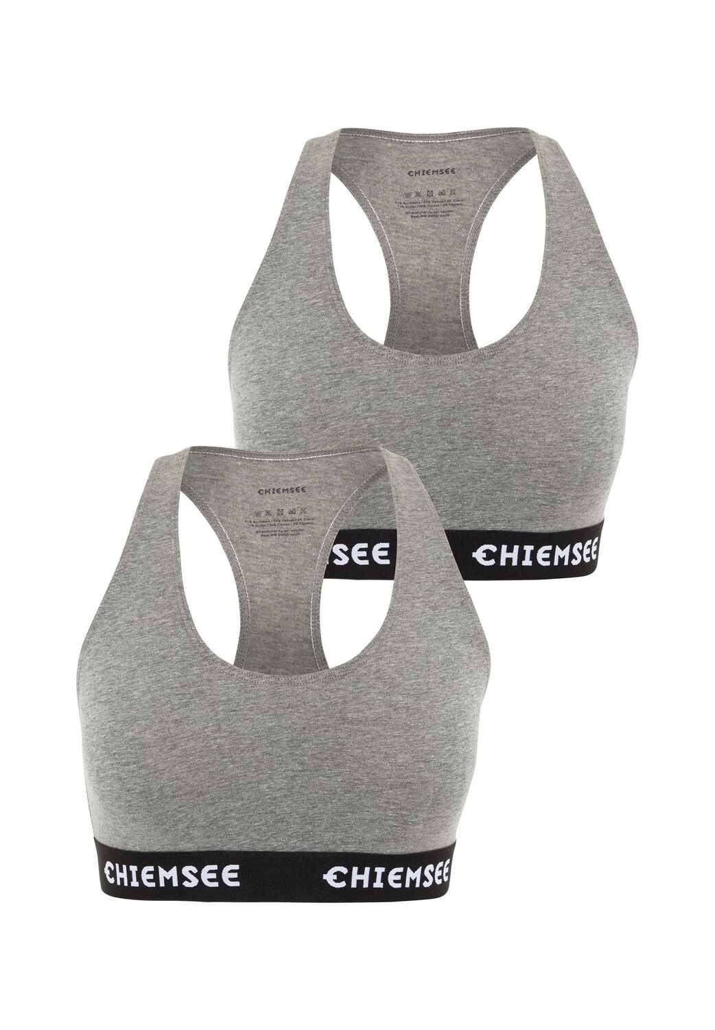 Топ-бюстье в упаковке из двух штук с надписью на этикетке CHIEMSEE, цвет 7575 Medium Grey/medium Grey
Топ-бюстье в упаковке из двух штук с надписью на этикетке CHIEMSEE, цвет 7575 Medium Grey/medium Grey