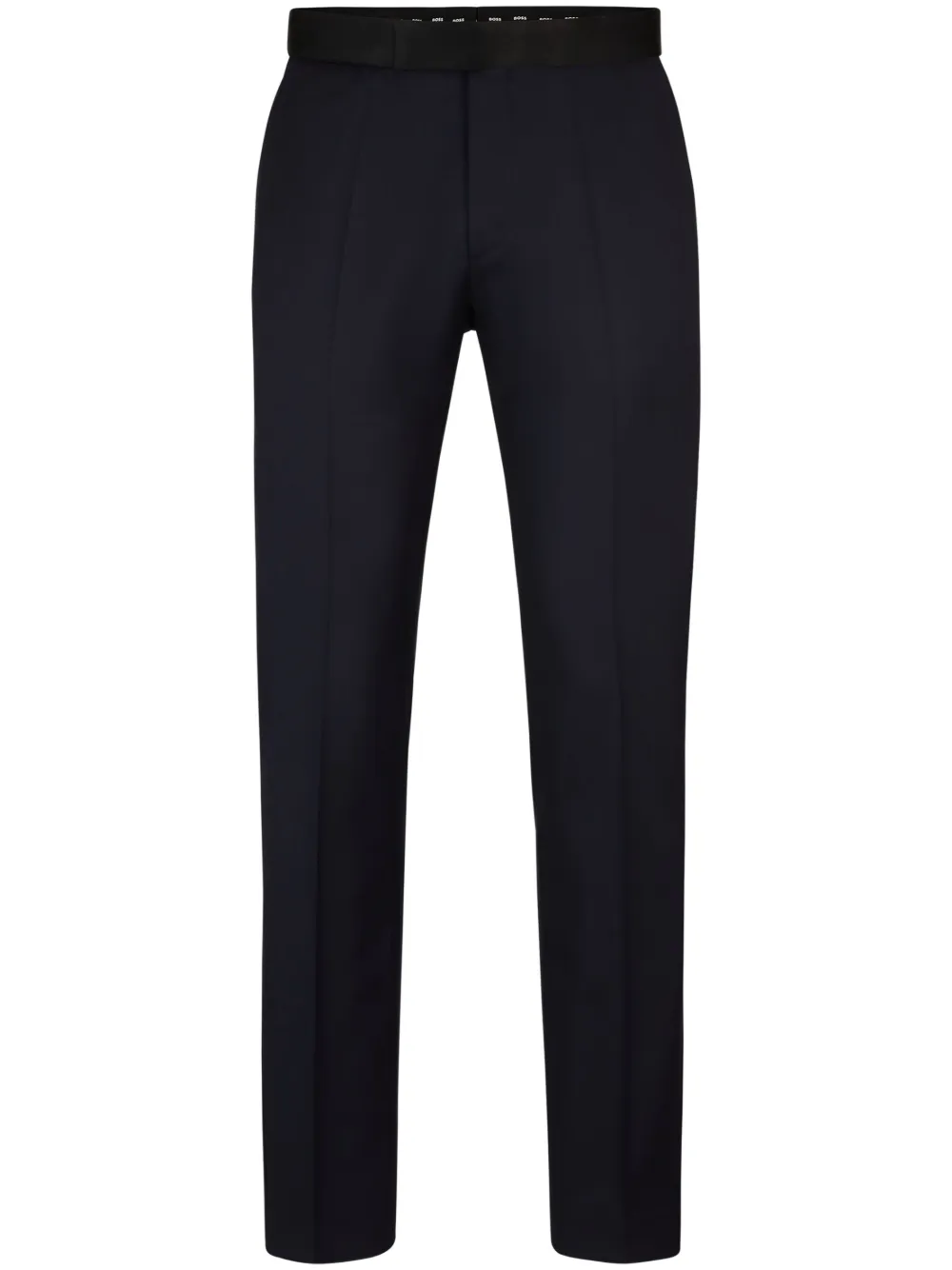 Брюки строгого кроя из вирджинской шерсти BOSS, синий 
Брюки строгого кроя из вирджинской шерсти BOSS, синий