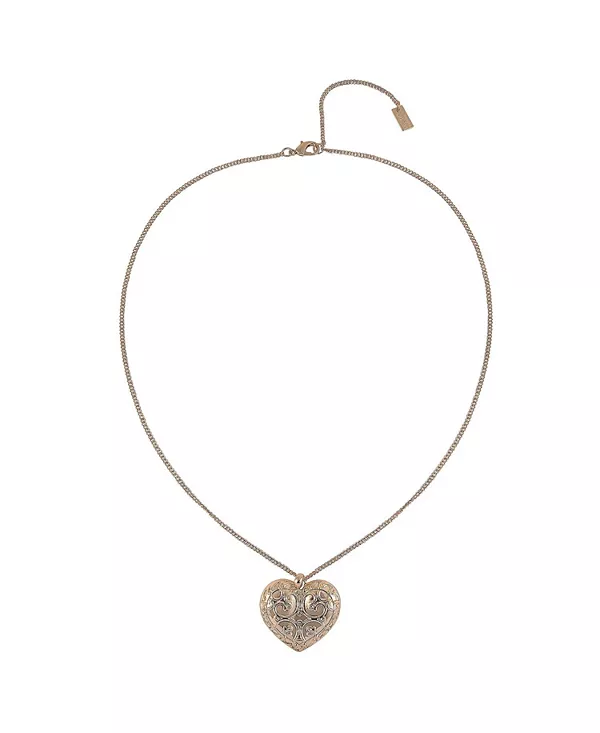 Ожерелье с текстурированной подвеской в виде сердца золотистого оттенка Rachel Rachel Roy, gold
Ожерелье с текстурированной подвеской в виде сердца золотистого оттенка Rachel Rachel Roy, gold