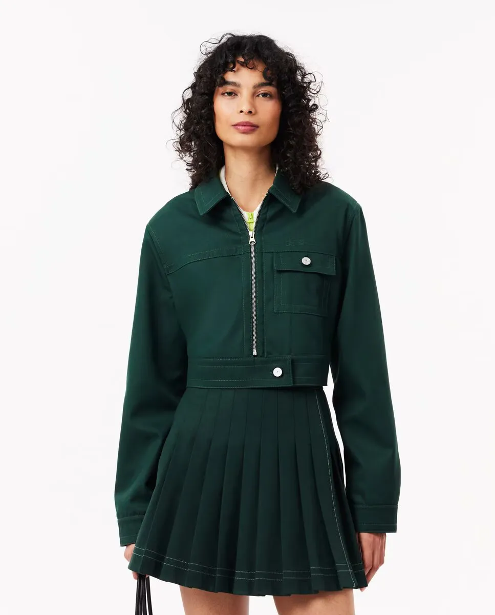Женская укороченная куртка с застежкой-молнией Lacoste, зеленый
Женская укороченная куртка с застежкой-молнией Lacoste, зеленый
