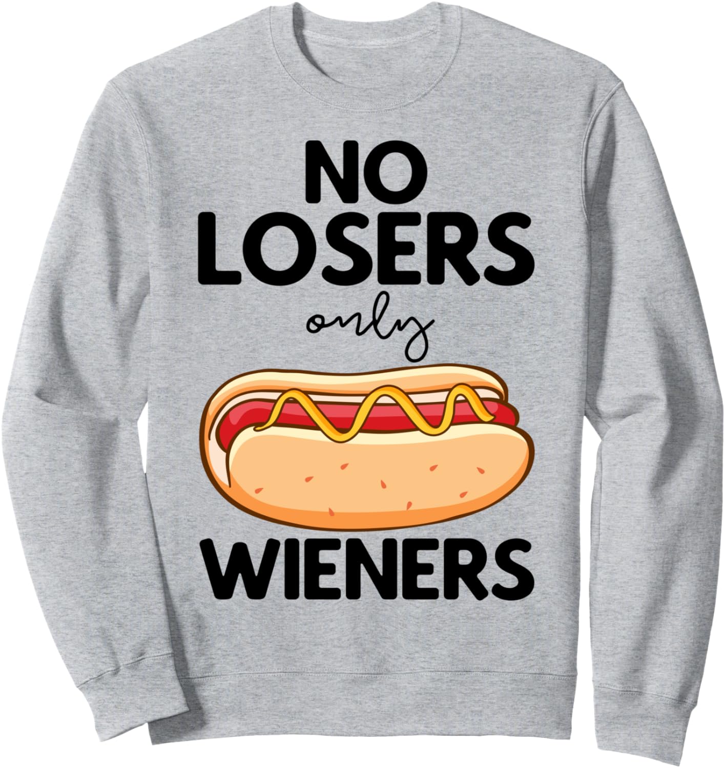 Толстовка «Только победители, никаких проигравших» Funny Hot Dog Quotes: Only Losers, Only Wieners, серый
Толстовка «Только победители, никаких проигравших» Funny Hot Dog Quotes: Only Losers, Only Wieners, серый