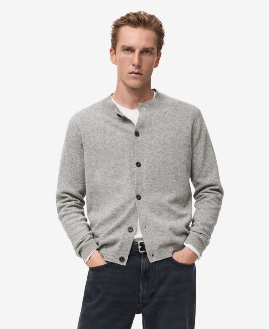 Мужской кардиган из тонкой шерсти с пуговицами MANGO, Medium Heather Gray
Мужской кардиган из тонкой шерсти с пуговицами MANGO, Medium Heather Gray