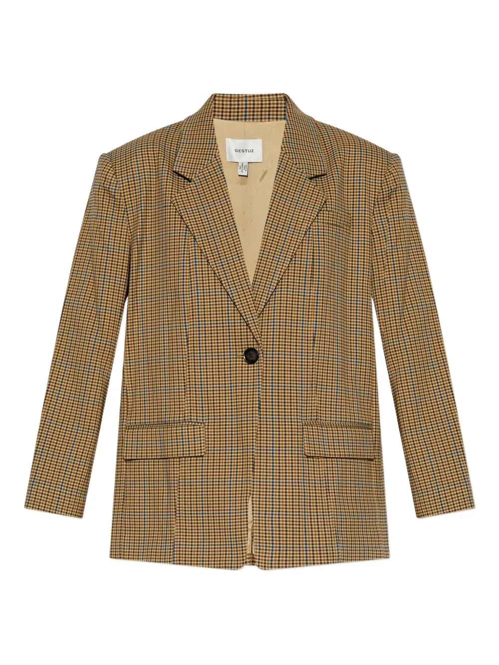 Клетчатый блейзер с одной пуговицей Gestuz, нейтральный
Клетчатый блейзер с одной пуговицей Gestuz, нейтральный