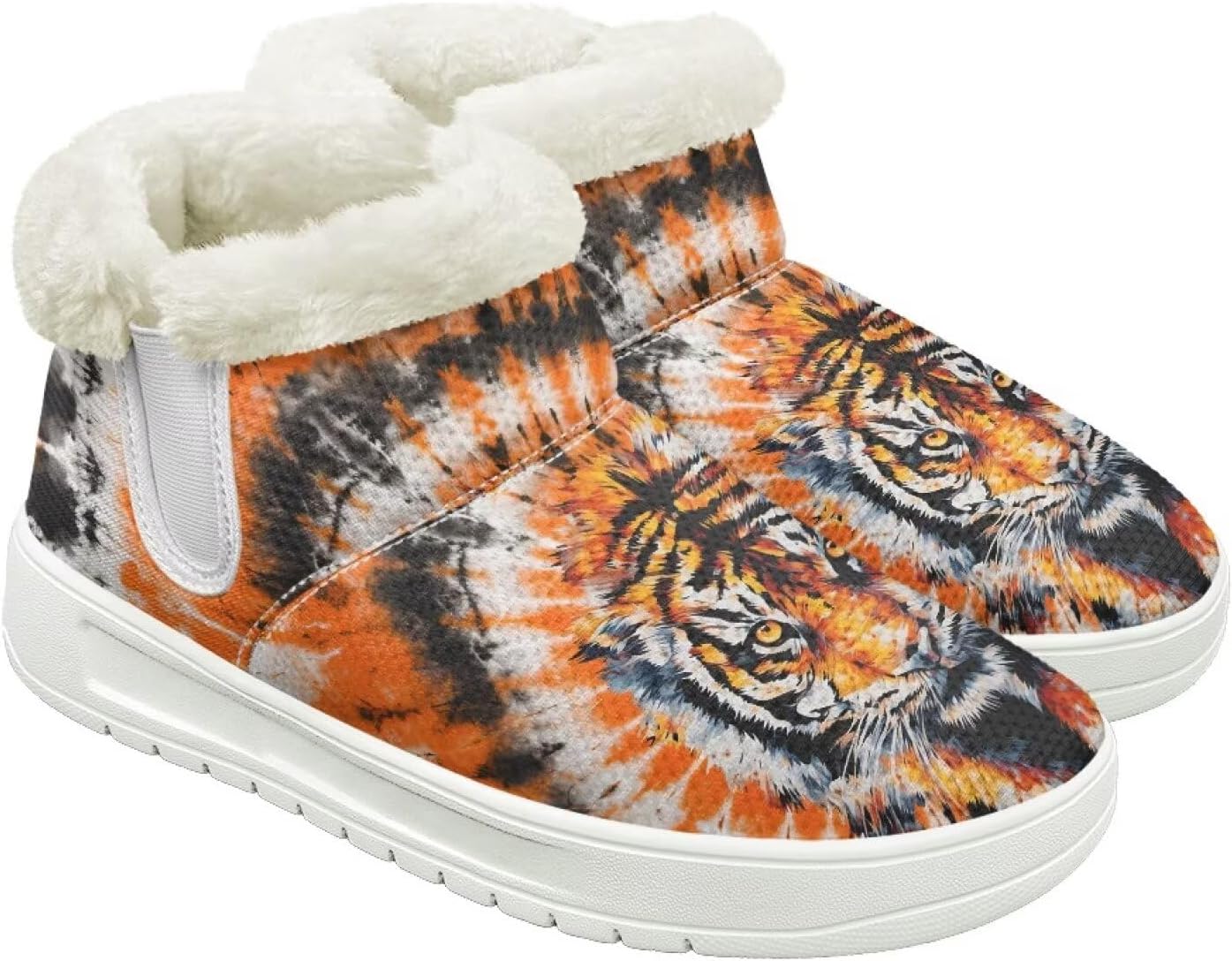 Зимние ботинки для женщин и мужчин, пушистые снежные ботинки с флисовой подкладкой и тянущимся верхом Cugasmaru, Tiger Print
Зимние ботинки для женщин и мужчин, пушистые снежные ботинки с флисовой подкладкой и тянущимся верхом Cugasmaru, Tiger Print