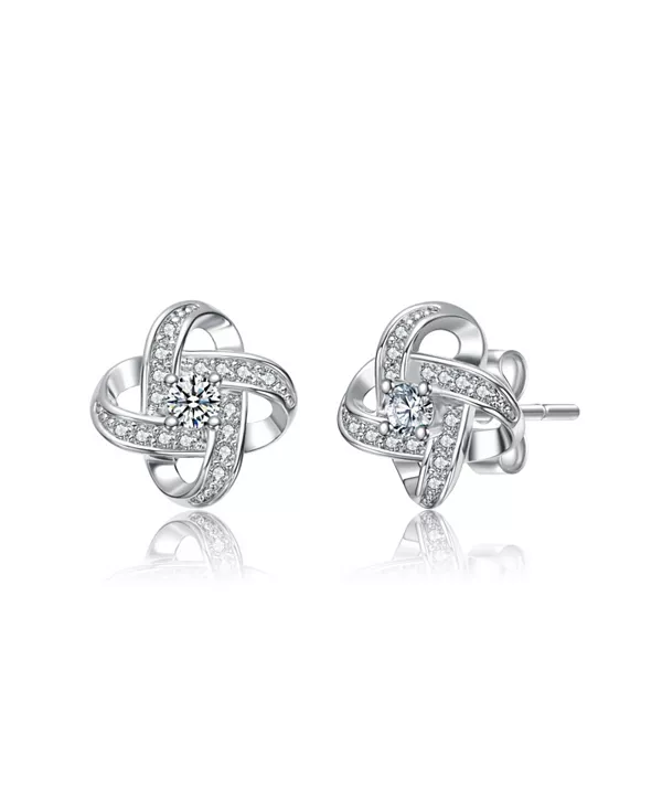 Серьги-Гвоздики с покрытием из белого золота и цветными кубическими цирконами в форме завитков Rachel Glauber, white
Серьги-Гвоздики с покрытием из белого золота и цветными кубическими цирконами в форме завитков Rachel Glauber, white