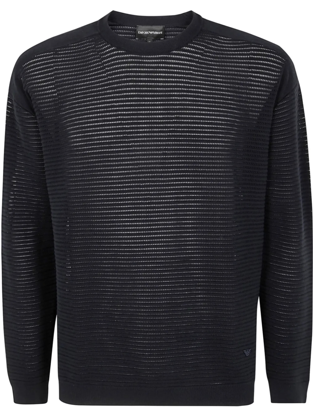 Свитер с круглым вырезом Emporio Armani, синий
Свитер с круглым вырезом Emporio Armani, синий
