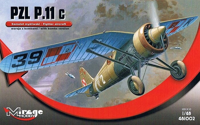 Mirage, PZL P11c, Модельный комплект, 8+
Mirage, PZL P11c, Модельный комплект, 8+