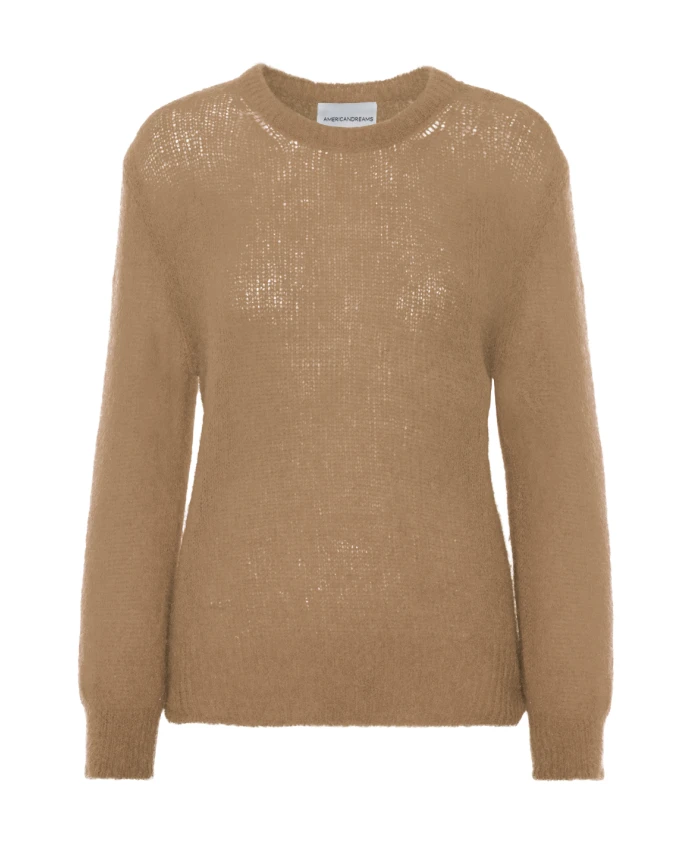 Пуловер Ulla с круглым вырезом Americandreams, коричневый
Пуловер Ulla с круглым вырезом Americandreams, коричневый