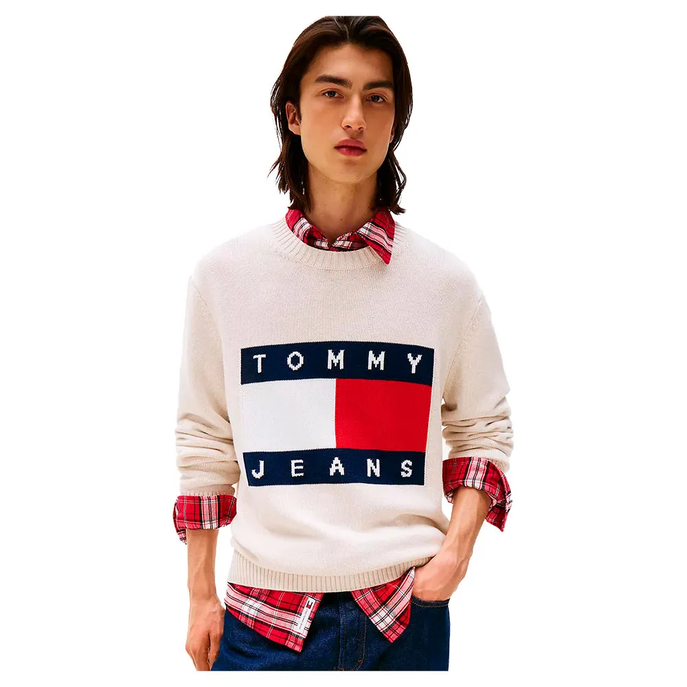 Свитер Tommy Jeans Melange Flag Regular Fit, бежевый
Свитер Tommy Jeans Melange Flag Regular Fit, бежевый
