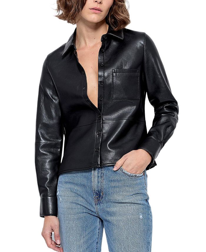 Блузка La Nuit из переработанной кожи AS by DF, черный
Блузка La Nuit из переработанной кожи AS by DF, черный