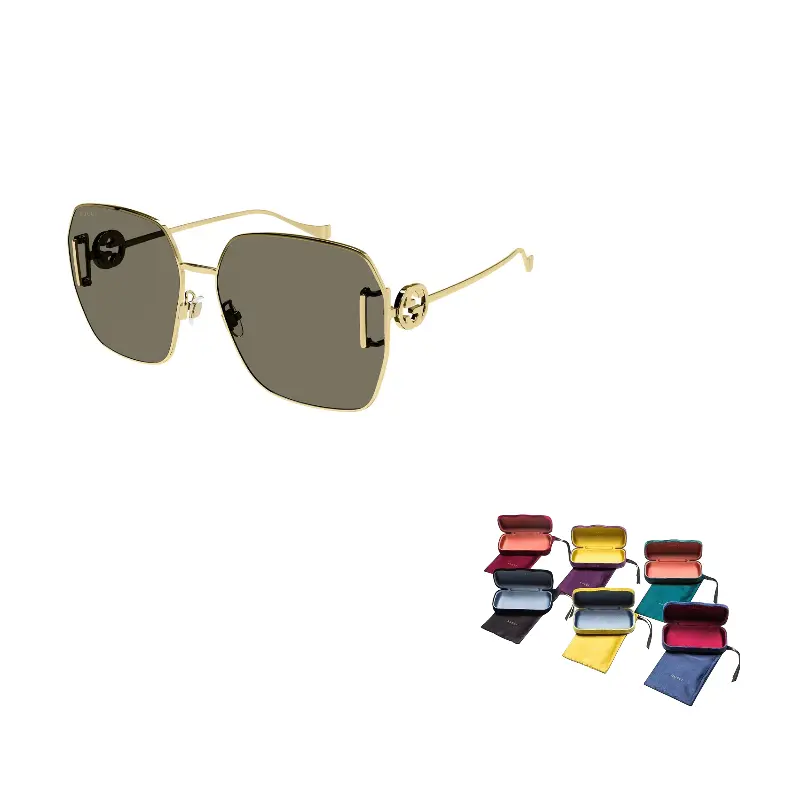 Очки солнцезащитные женские Gucci в форме многоугольника, золотой / темно - серый
Очки солнцезащитные женские Gucci в форме многоугольника, золотой / темно - серый