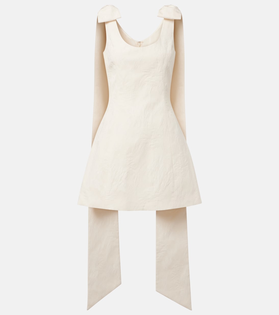 Мини-платье Gita из парчи с бантом Markarian, слоновая кость 
Мини-платье Gita из парчи с бантом Markarian, слоновая кость