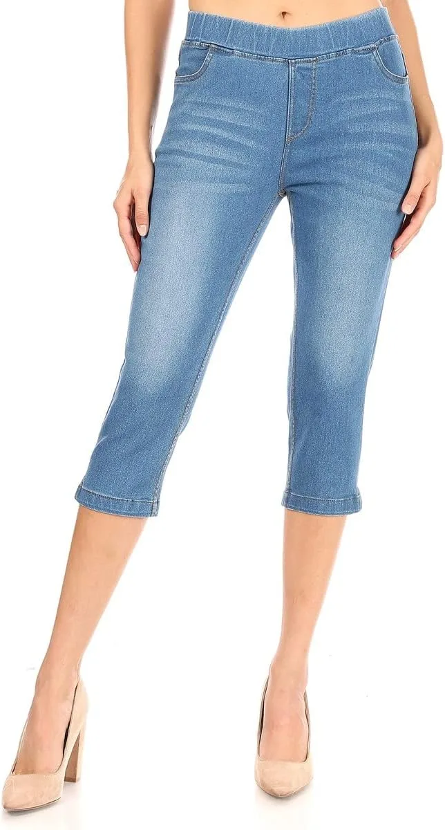 Jvini женские рваные джинсы skinny с эластичным поясом Regular-Plus Size
Jvini женские рваные джинсы skinny с эластичным поясом Regular-Plus Size