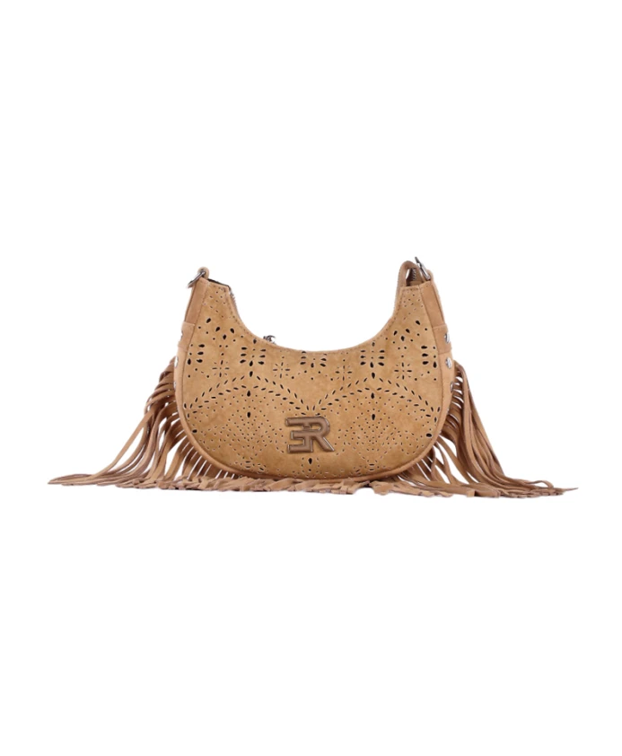 Стильная сумка с логотипом и бахромой. Ermanno Scervino, бежевый
Стильная сумка с логотипом и бахромой. Ermanno Scervino, бежевый