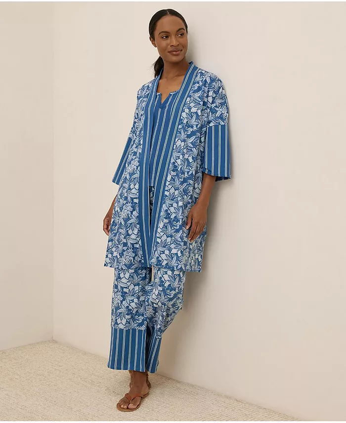 Женский короткий халат Staycation из органического хлопка Pact, синий
Женский короткий халат Staycation из органического хлопка Pact, синий