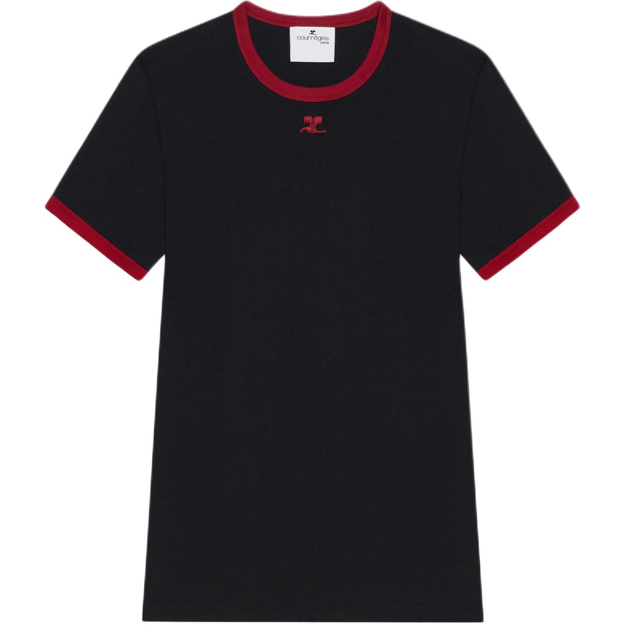 Футболка Courrèges Signature с контрастной вышивкой логотипа COURREGES, черный
Футболка Courrèges Signature с контрастной вышивкой логотипа COURREGES, черный