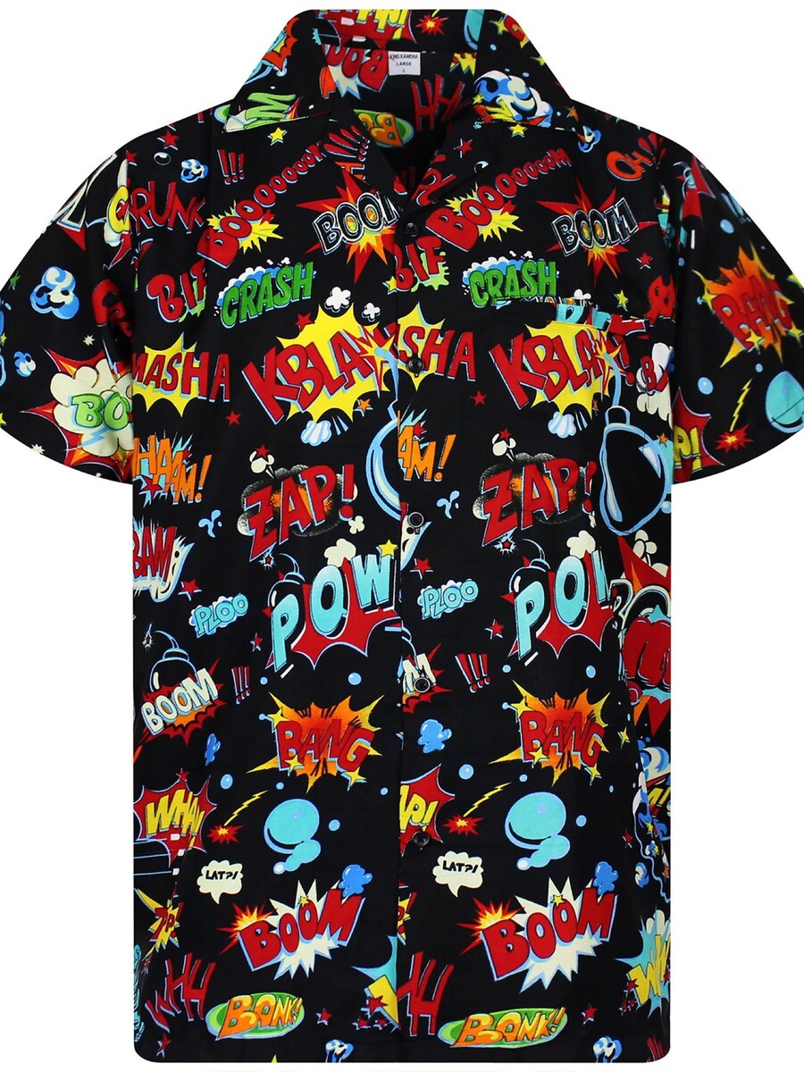 Рубашка King Kameha Boom Bang, черный
Рубашка King Kameha Boom Bang, черный