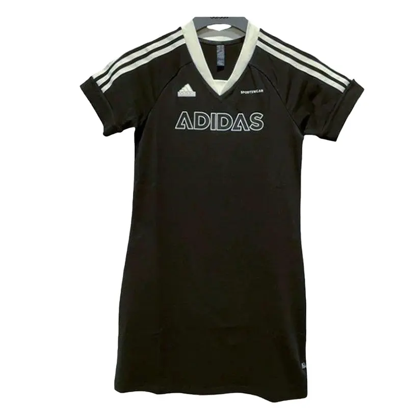 Платье с короткими рукавами женское черное Adidas
Платье с короткими рукавами женское черное Adidas