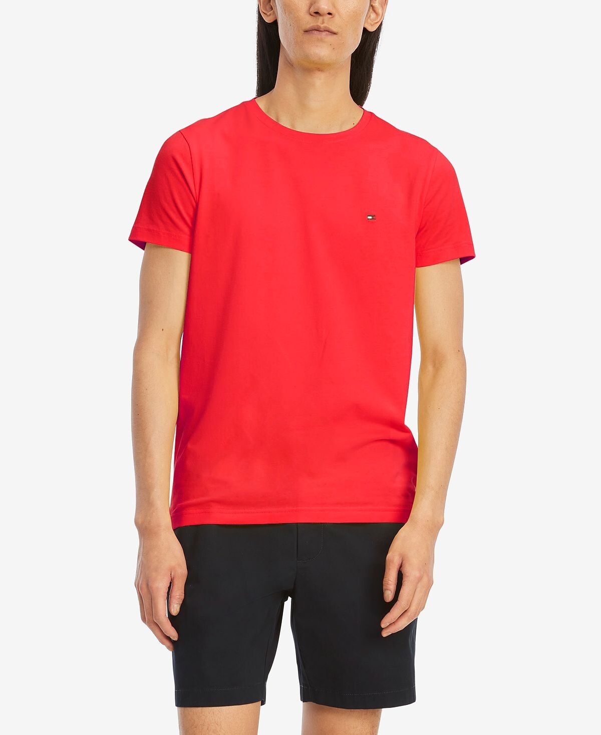 Мужская футболка узкого кроя из эластичного хлопка Tommy Hilfiger
Мужская футболка узкого кроя из эластичного хлопка Tommy Hilfiger