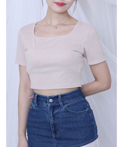 Футболка с логотипом, украшенная стразами EATME, розовая
Футболка с логотипом, украшенная стразами EATME, розовая