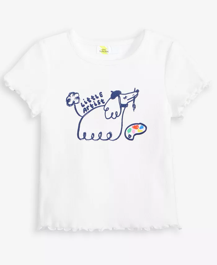 Футболка с рисунком собаки для девочек Epic Threads, белый
Футболка с рисунком собаки для девочек Epic Threads, белый