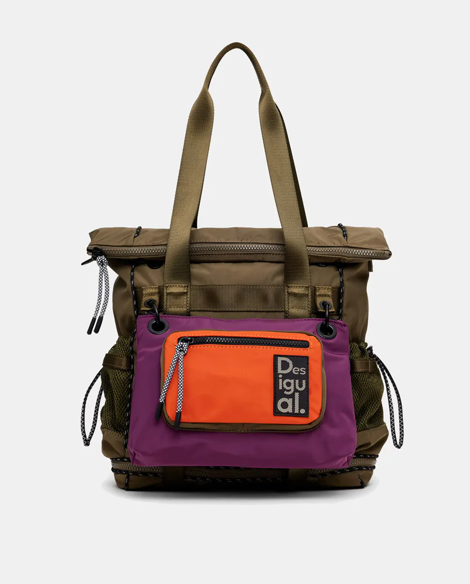 Большой многопозиционный нейлоновый рюкзак Desigual, темно-зеленый
Большой многопозиционный нейлоновый рюкзак Desigual, темно-зеленый