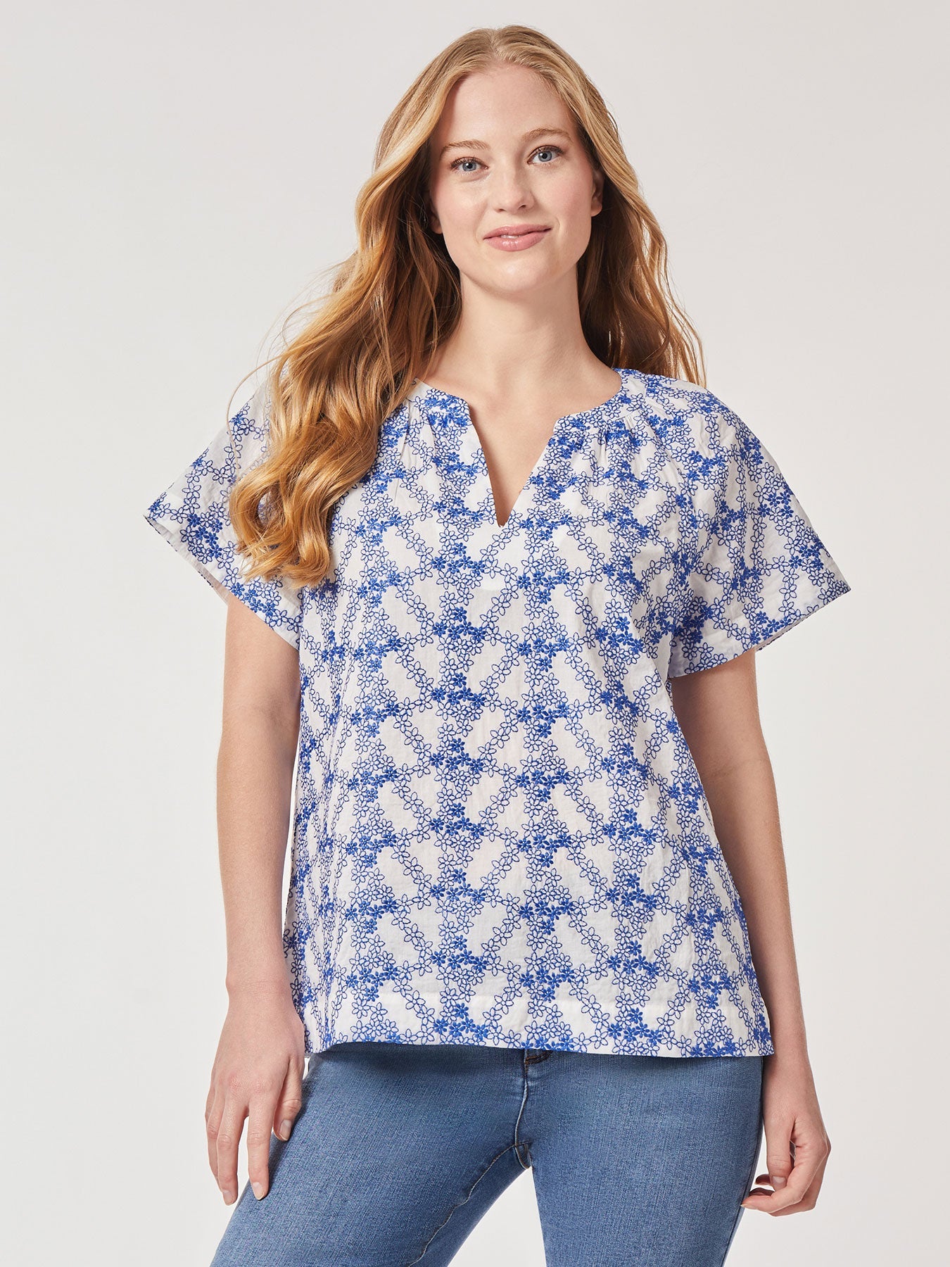 Блузка с короткими рукавами и цветочной вышивкой Popover Jones New York, цвет nyc white/light sapphire
Блузка с короткими рукавами и цветочной вышивкой Popover Jones New York, цвет nyc white/light sapphire