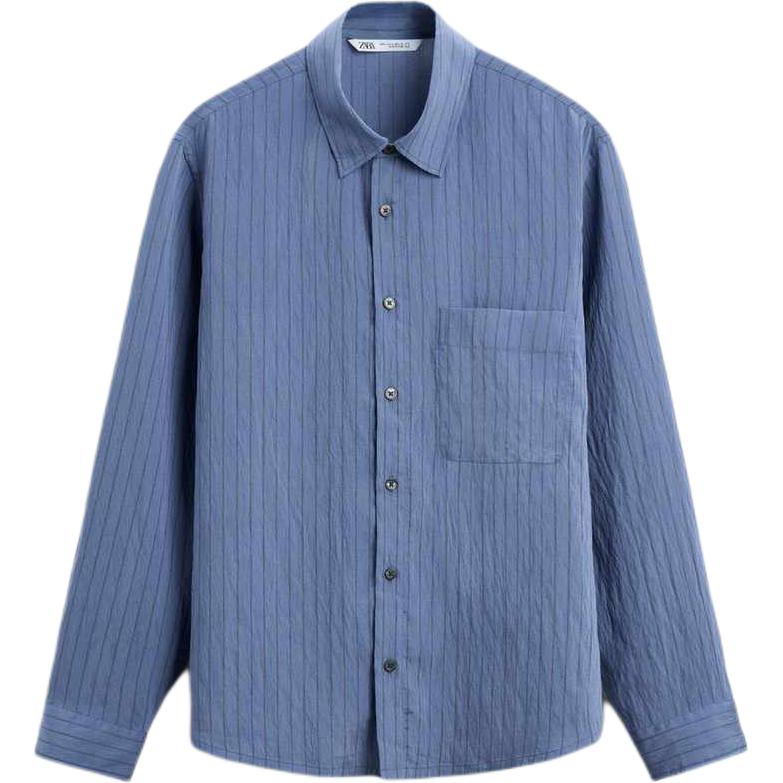 ZARA Мужская синяя рубашка
ZARA Мужская синяя рубашка
