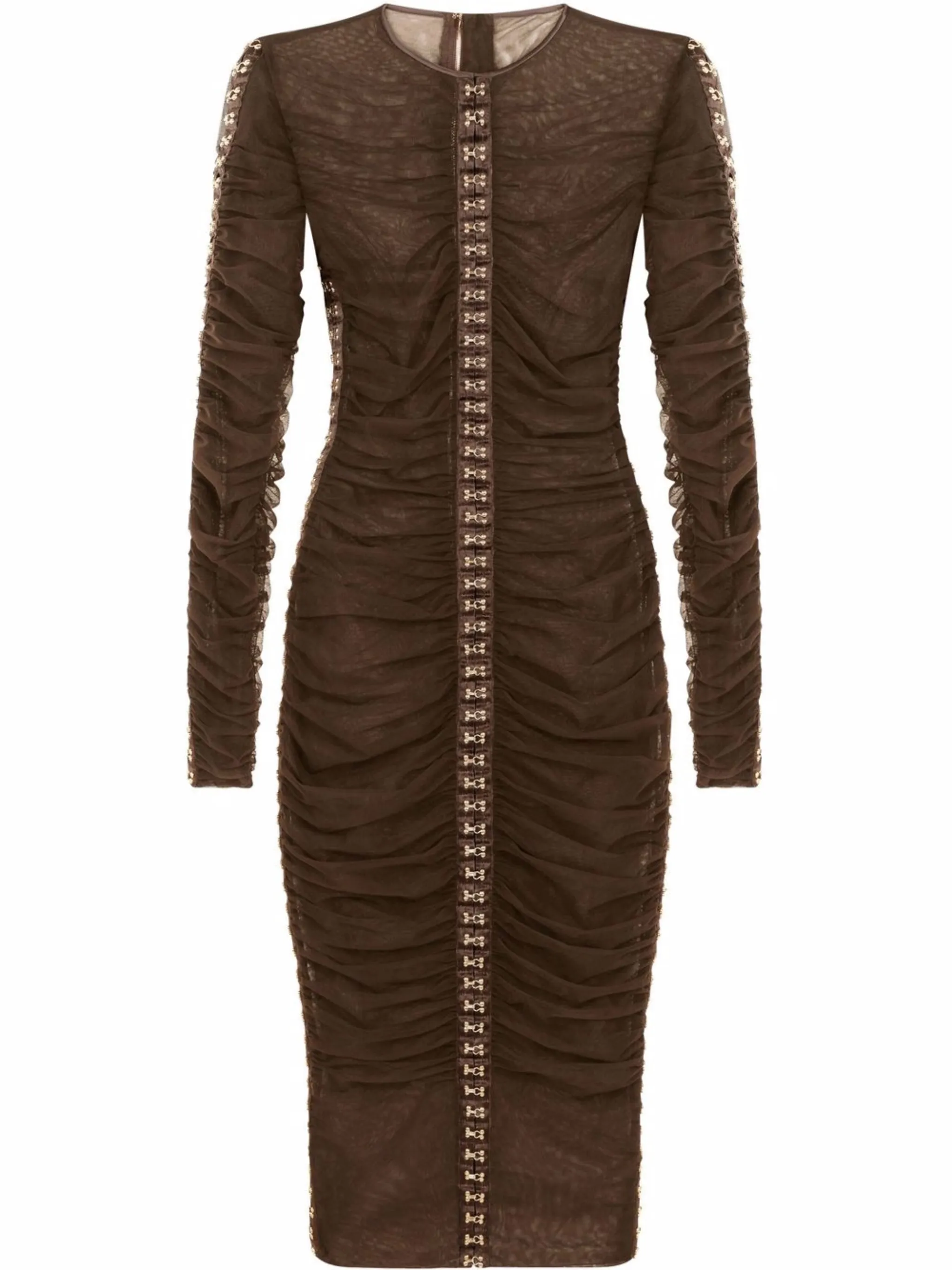 Платье миди с драпировкой Dolce & Gabbana, коричневый
Платье миди с драпировкой Dolce & Gabbana, коричневый