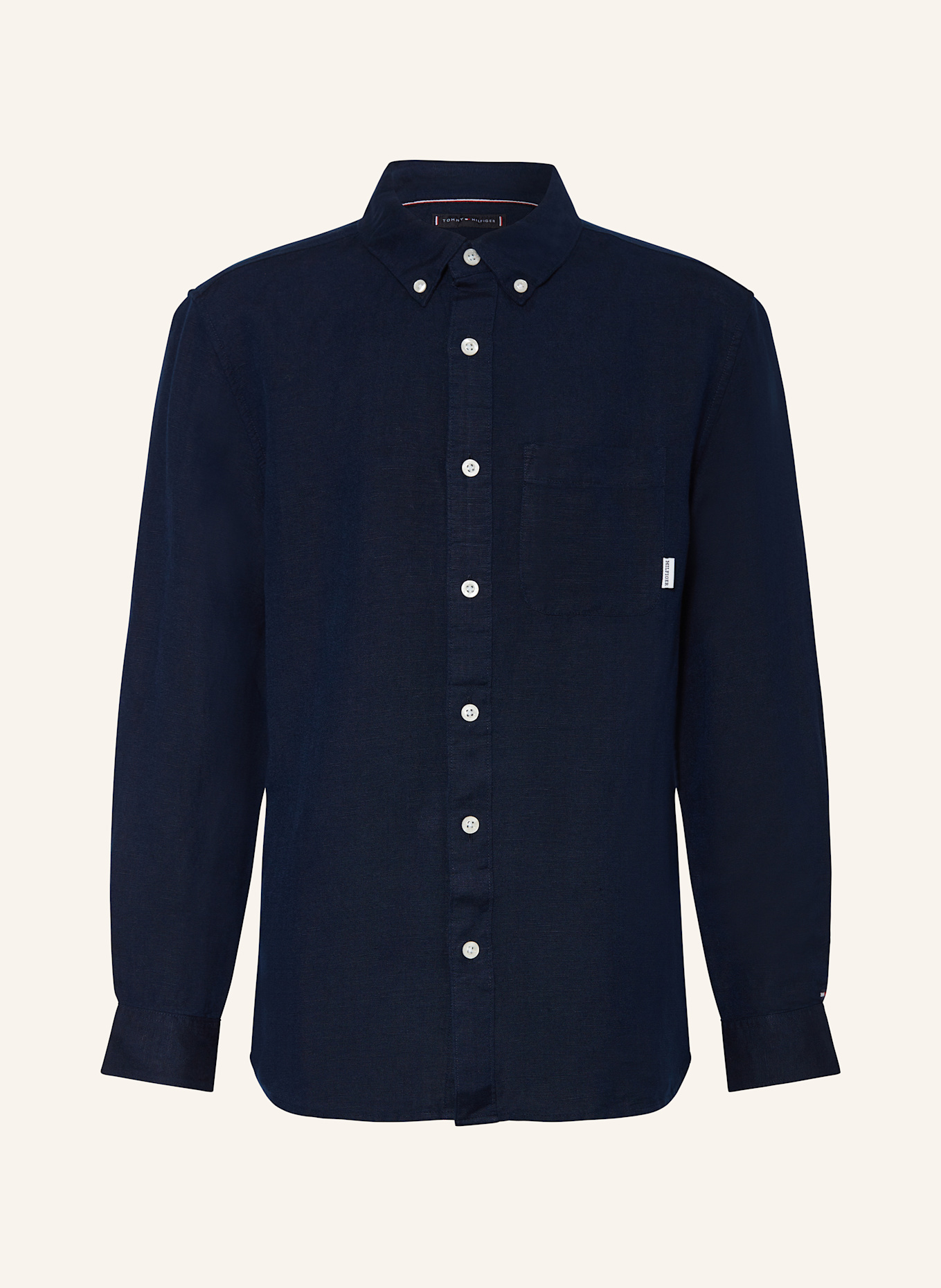 Рубашка прямого кроя с льном Tommy Hilfiger, синий
Рубашка прямого кроя с льном Tommy Hilfiger, синий