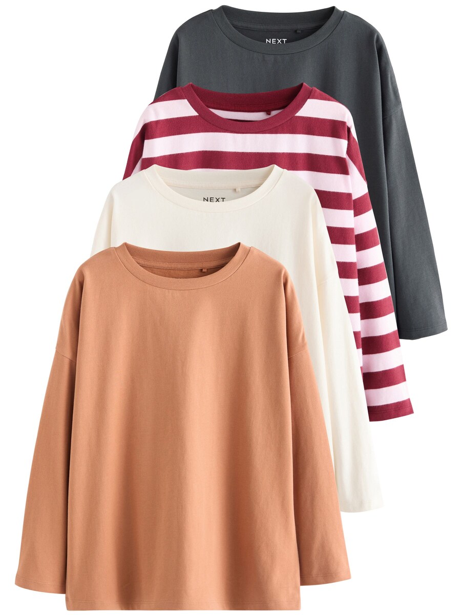 Рубашка Next, темно-серый/персиковый/бордовый/белый
Рубашка Next, темно-серый/персиковый/бордовый/белый