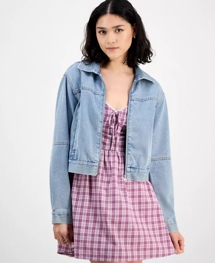 Джинсовая куртка на молнии для юниоров Ultra Flirt, синий
Джинсовая куртка на молнии для юниоров Ultra Flirt, синий