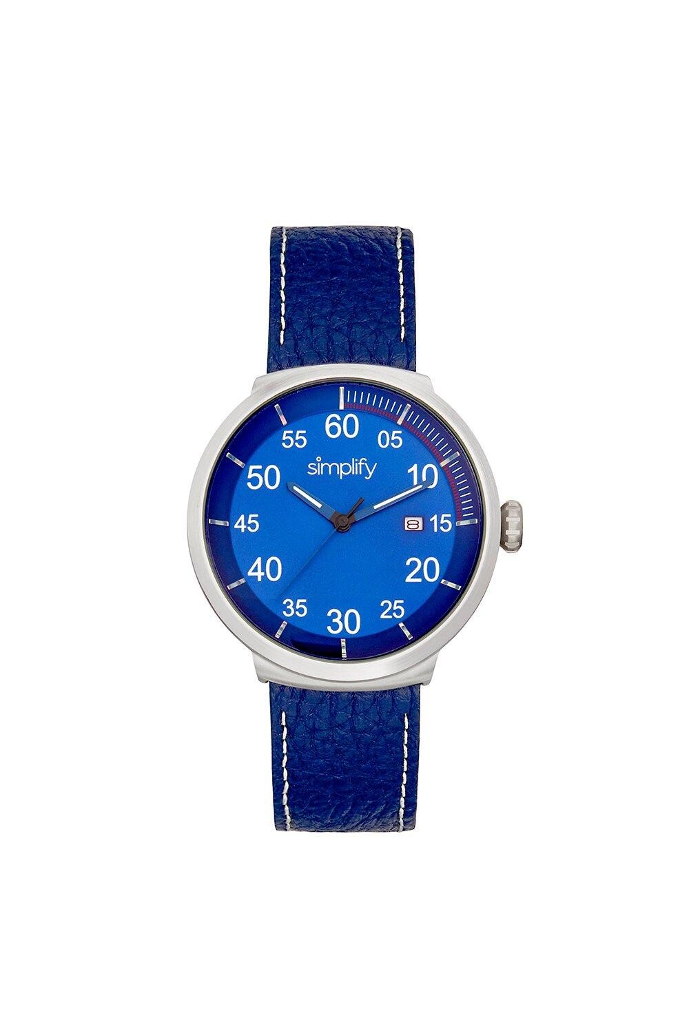 Часы 7100 с кожаным ремешком и датой Simplify, синий
Часы 7100 с кожаным ремешком и датой Simplify, синий