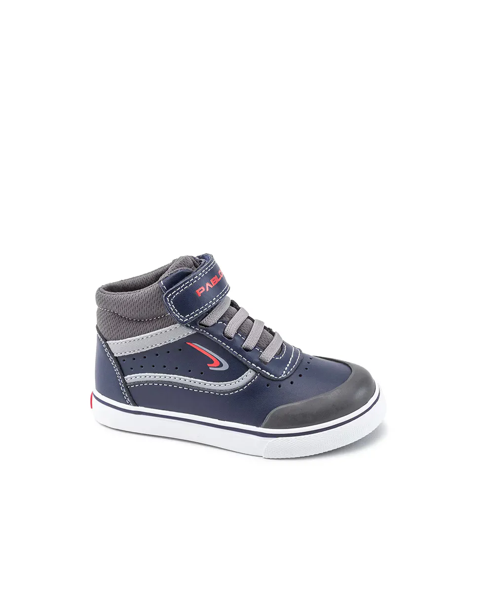 Высокие кроссовки для мальчика с застежкой на липучку Pablosky, темно-синий
Высокие кроссовки для мальчика с застежкой на липучку Pablosky, темно-синий