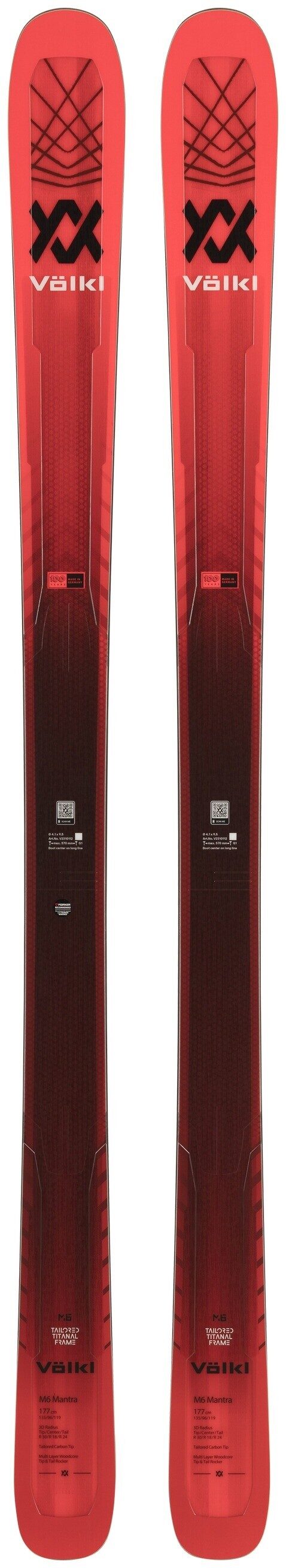 Новые лыжи Volkl Mantra M6 2024 года, длина 163 см
Новые лыжи Volkl Mantra M6 2024 года, длина 163 см