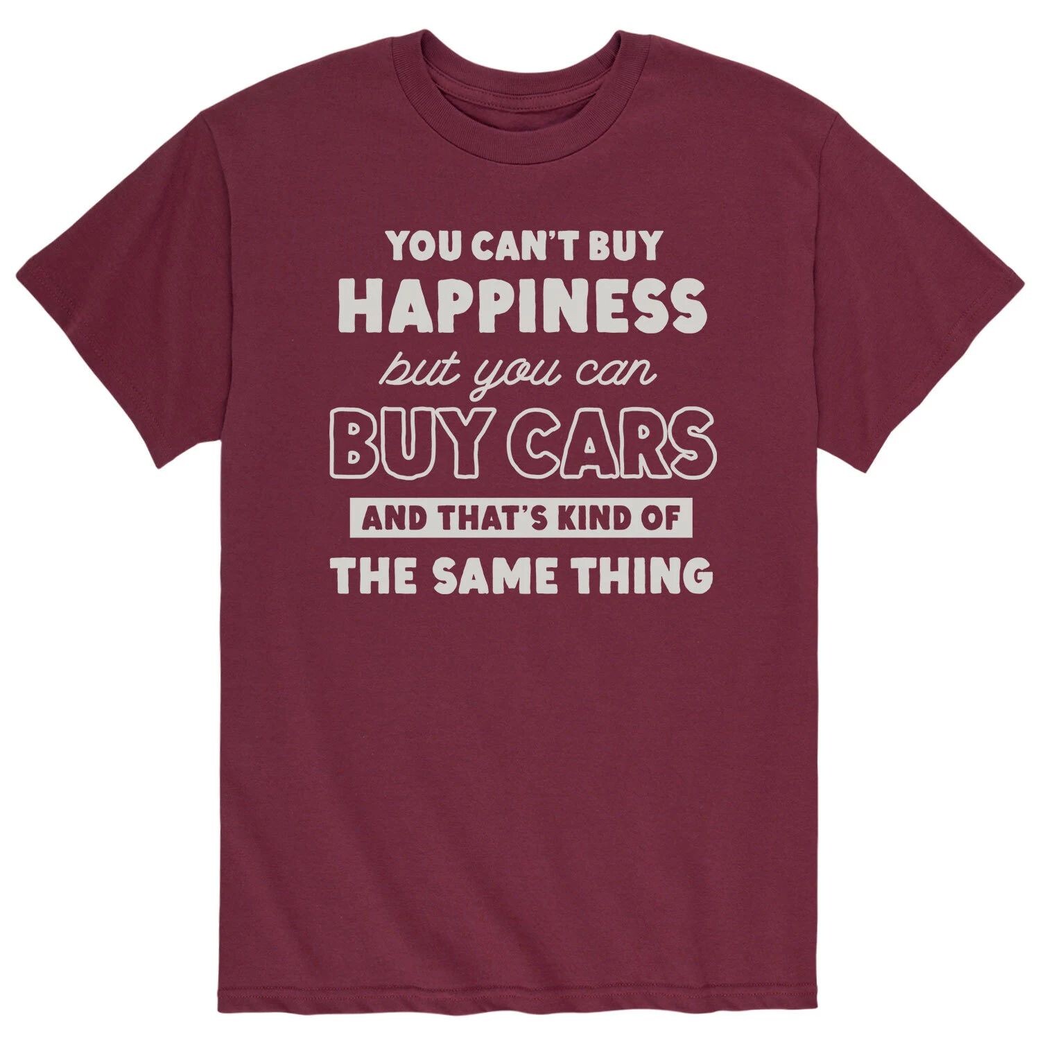 Мужская футболка «Не купи счастья с автомобилями» Licensed Character
Мужская футболка «Не купи счастья с автомобилями» Licensed Character